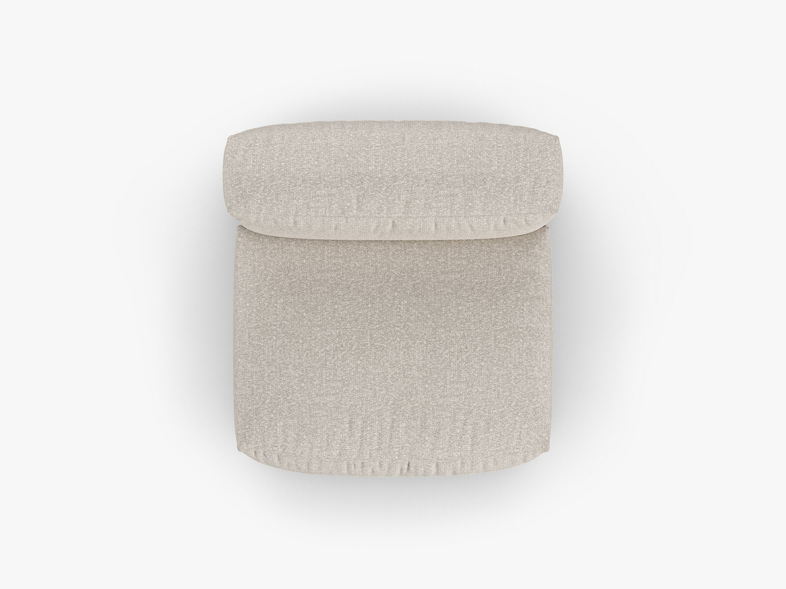 Micadoni Mittelmodul Martina 1-Sitzer 90cm Sitztiefe Boucle Monet Beige