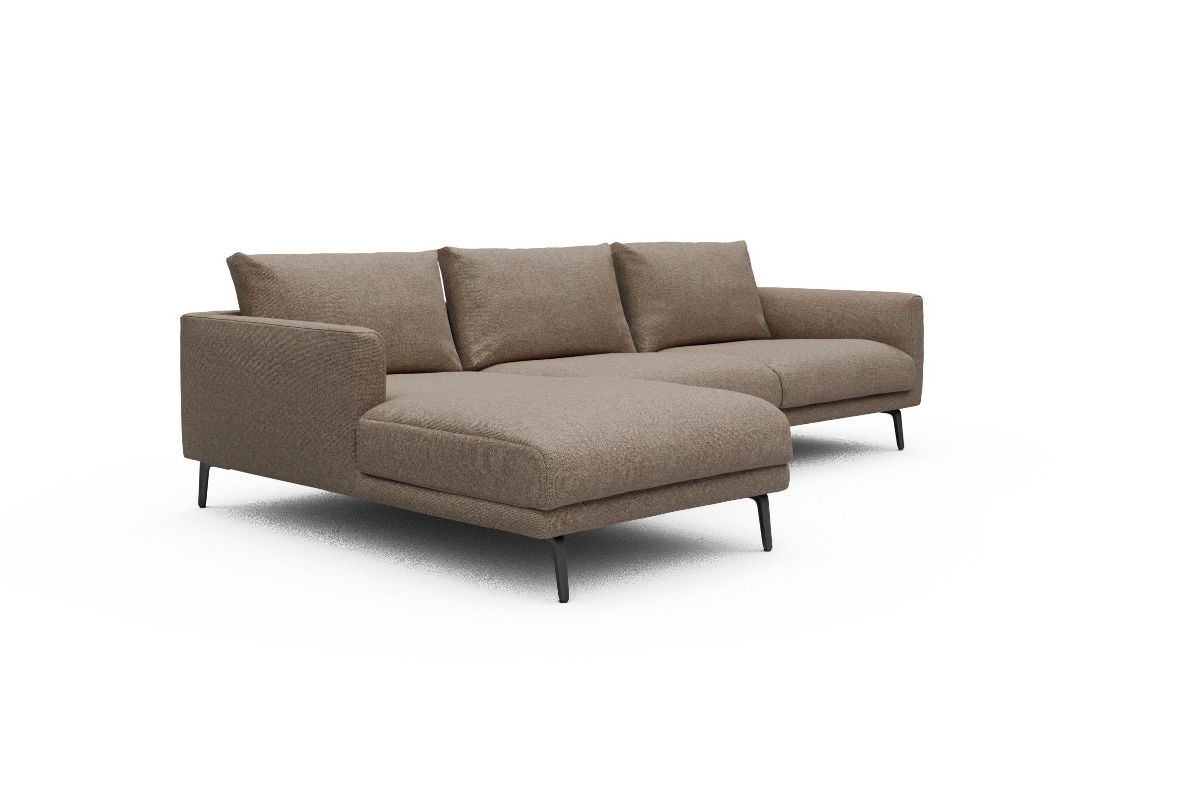 Ecksofa Karl Chaiselongue links mit 2,5-Sitzer Sama-Antelope