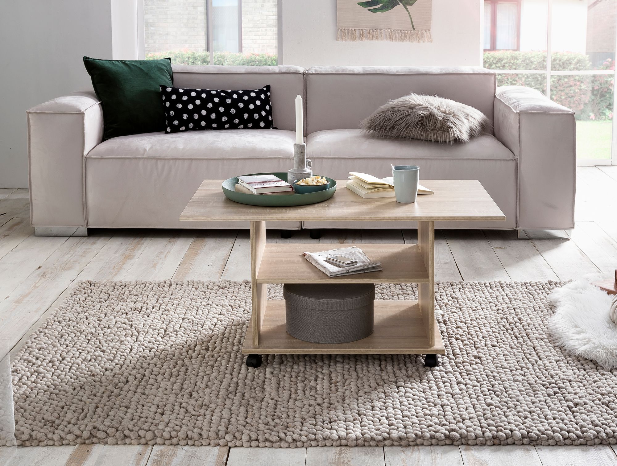 Couchtisch Fjaera Sonoma 95 × 54,5 × 51 cm