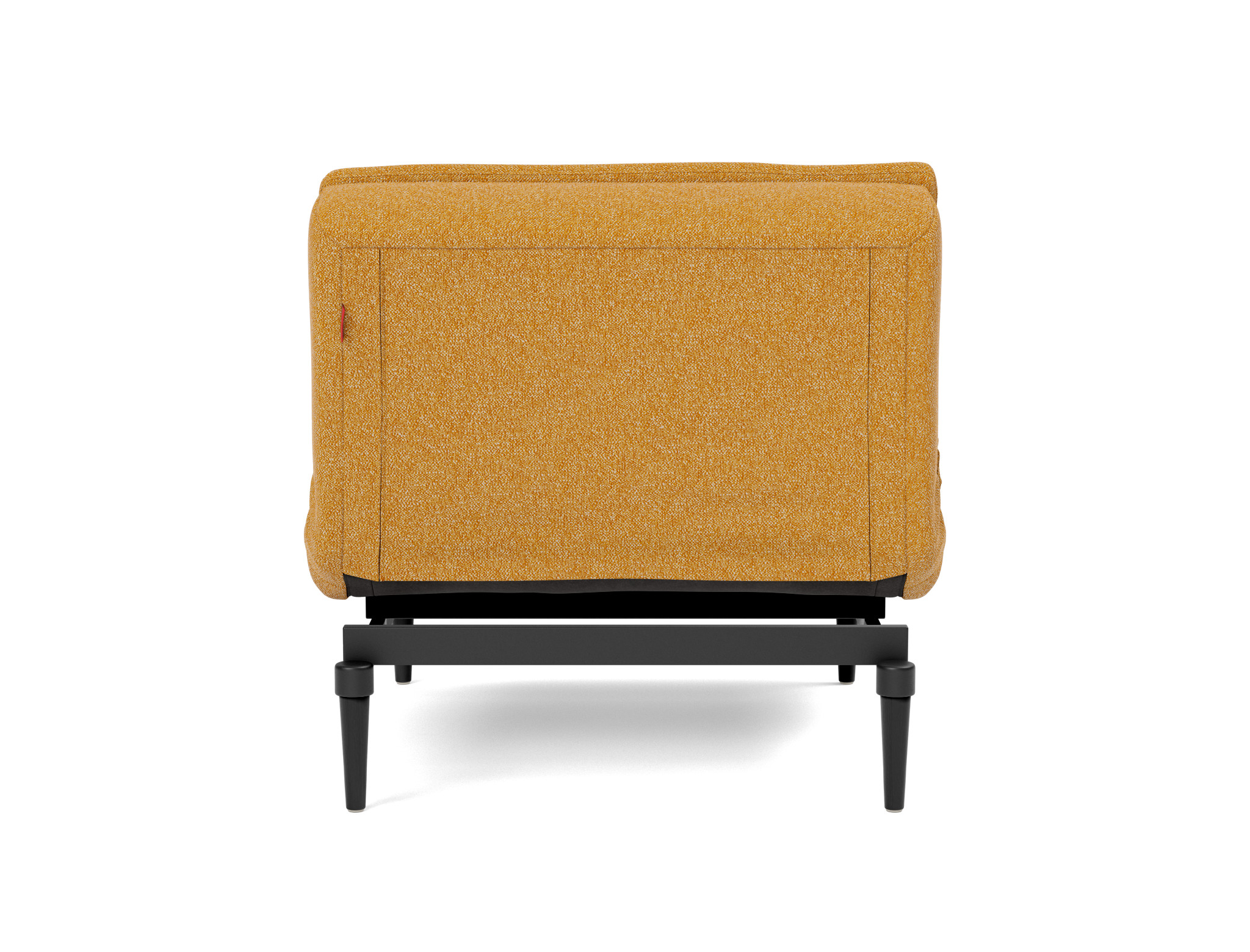 Sessel Dublexo Boucle Skandi 536-Ochre Beine Styletto Eiche schwarz