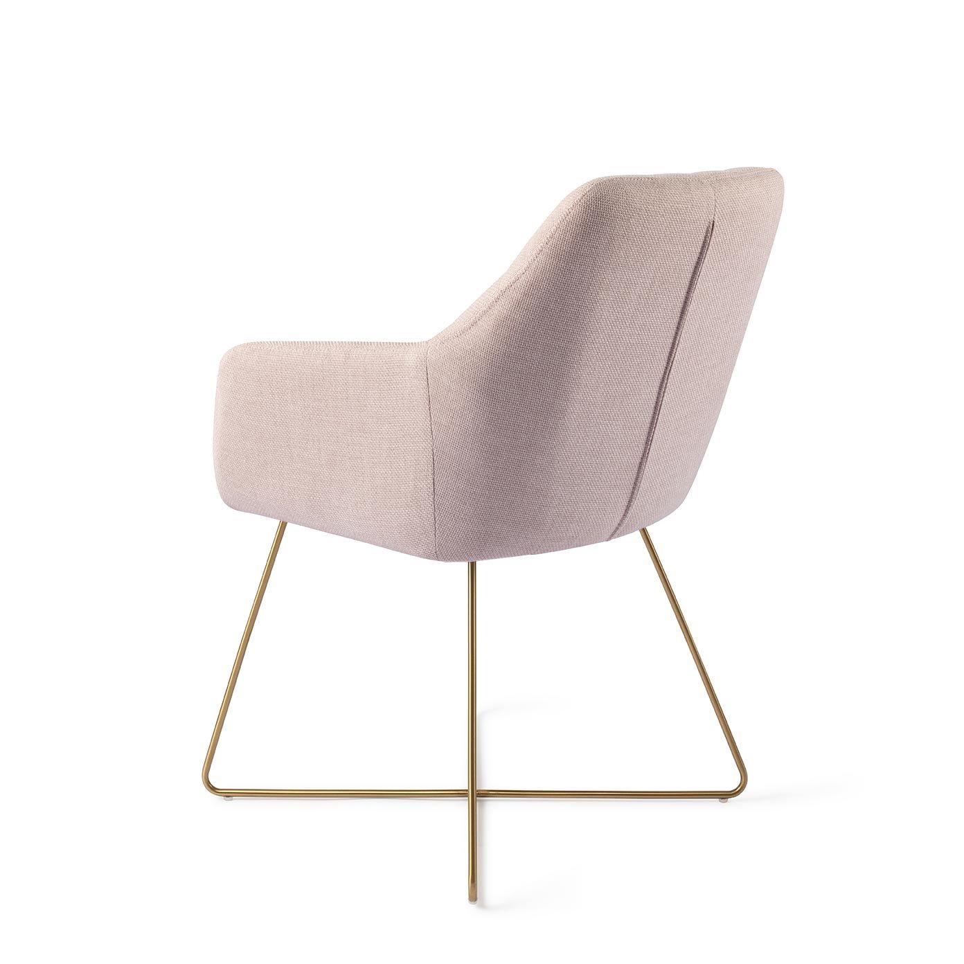 Jesper Home Esszimmerstuhl Noto Petal-Pink Cross Gold