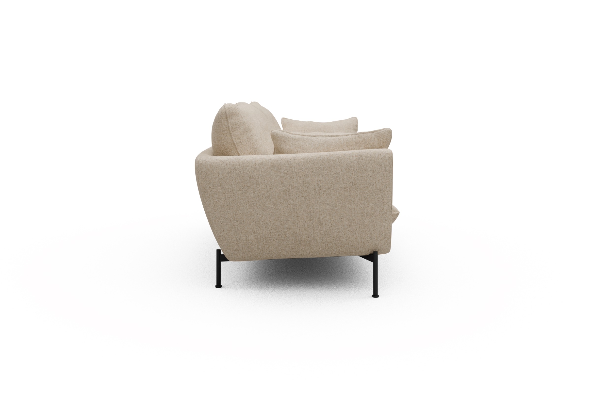 Sofa Anton 3-Sitzer Casone-Natural-Beige