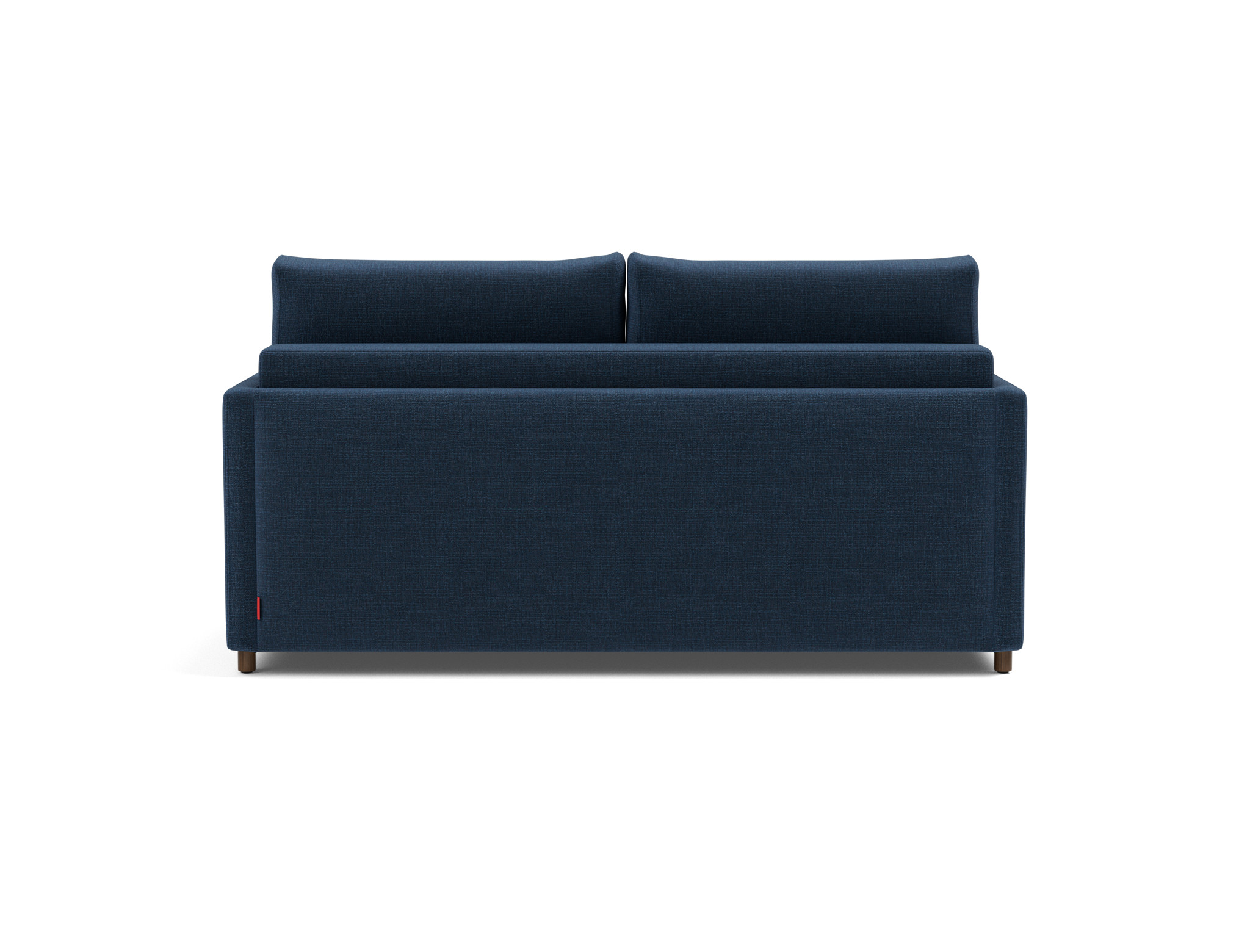 Schlafsofa Neah mit Slim-Armlehnen 160 Chenille Esina 414-Indigo-Blue
