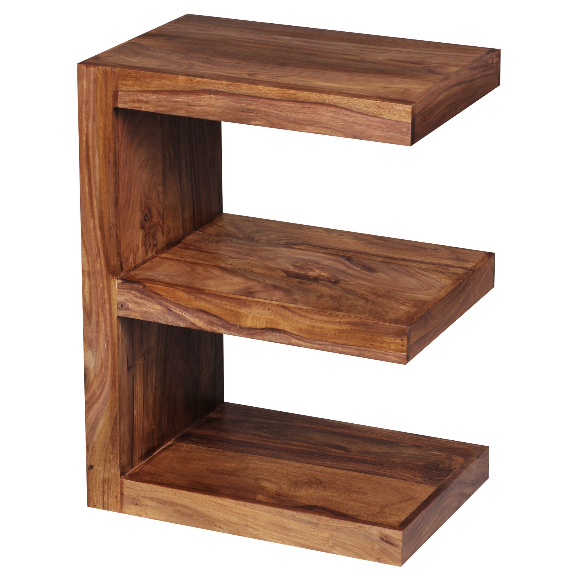 Beistelltisch Aalvik Massivholz Dunkelbraun 45 × 30 × 60 cm