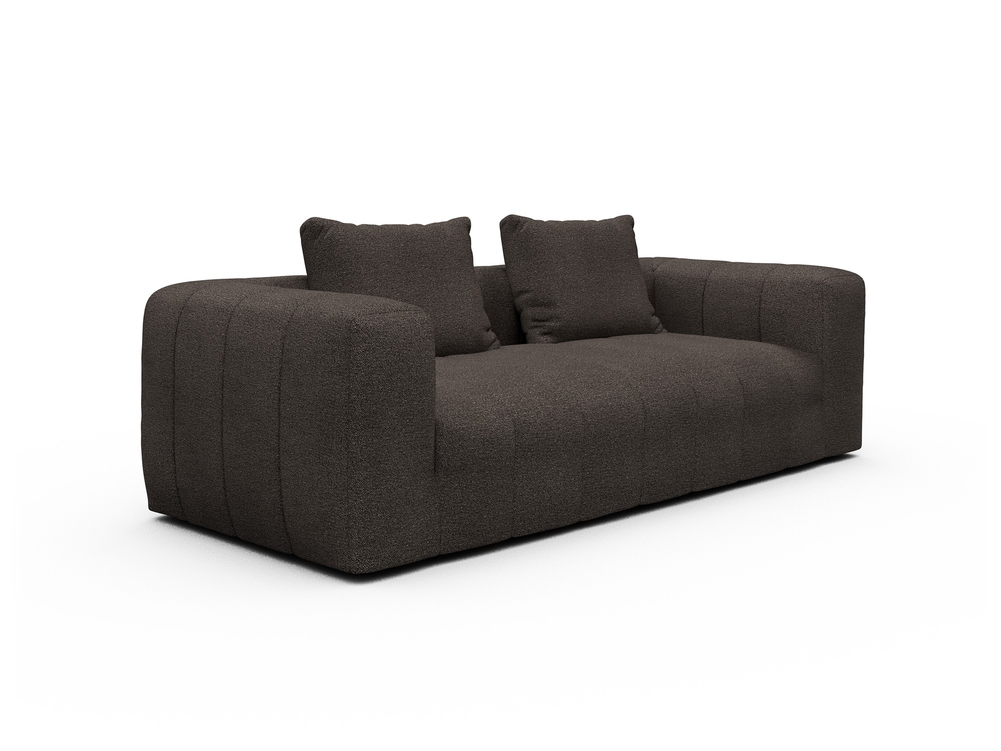 Hugo 3-Sitzer Boucle-Taupe moebelfaktor