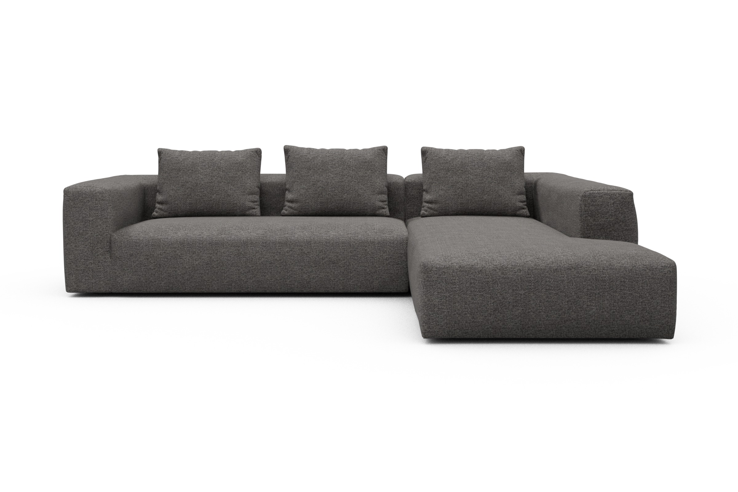 Skandi Home Ecksofa Fred Relax-Ecke rechts mit 2,5-Sitzer Carreno-Salt-and-Pepper moebelfaktor