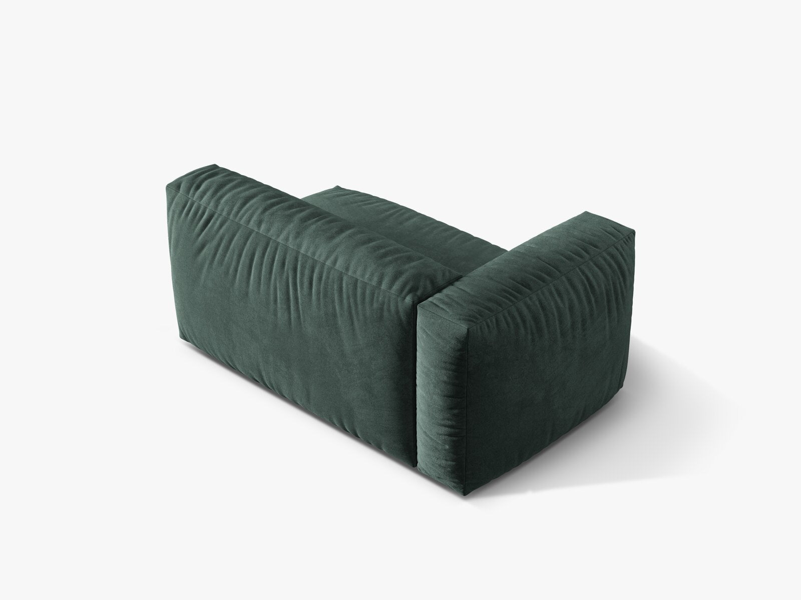 Micadoni Eckmodul Martina 1-Sitzer Groß Links Samt Vogue Petrol