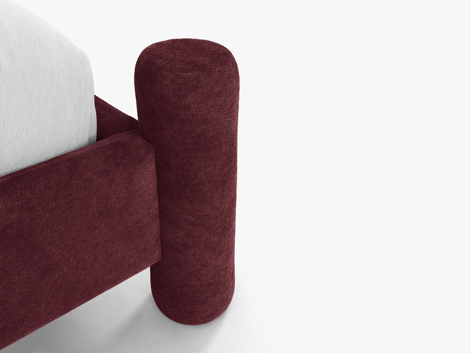 Micadoni Vera Bett mit Kopfteil Chenille Perfect Harmony Kirschbaum 180x200