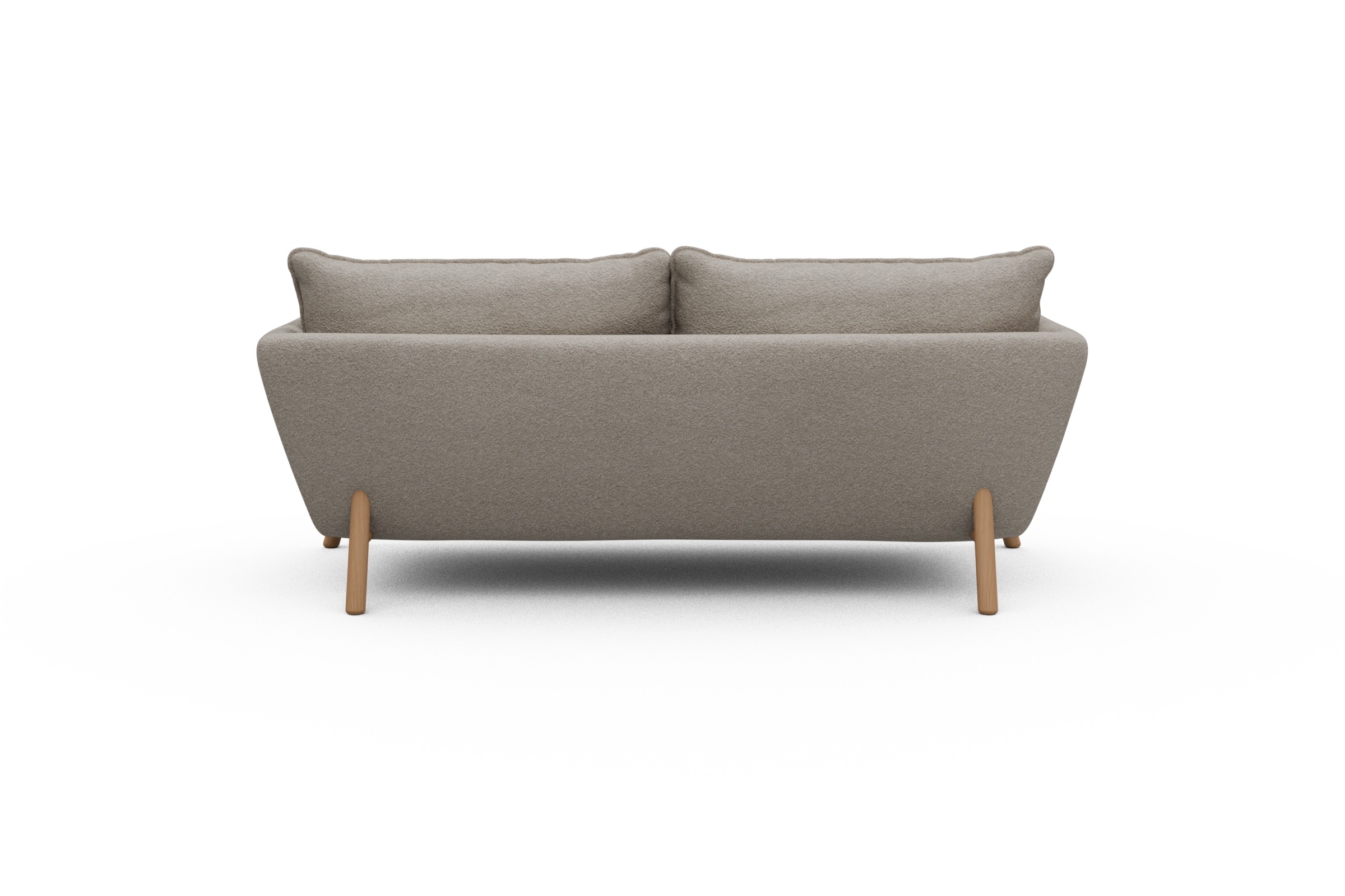 Sofa Emil PREMIUM 2-Sitzer Beinfarbe Eiche Natur Aivi-Lace-Beige