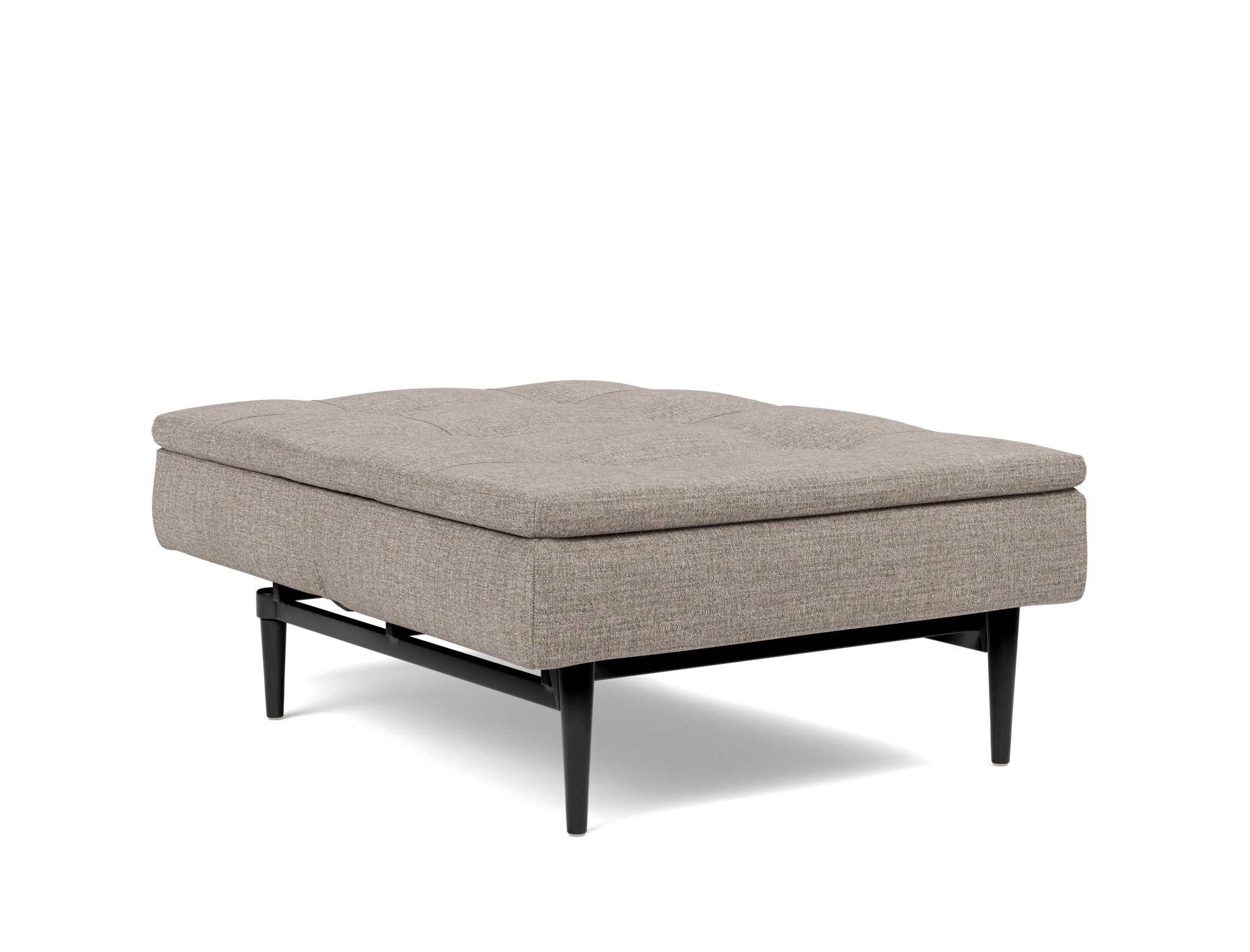 Sessel Dublexo Chenille Yuveno 472-Warm-Grey Beine Styletto Eiche schwarz