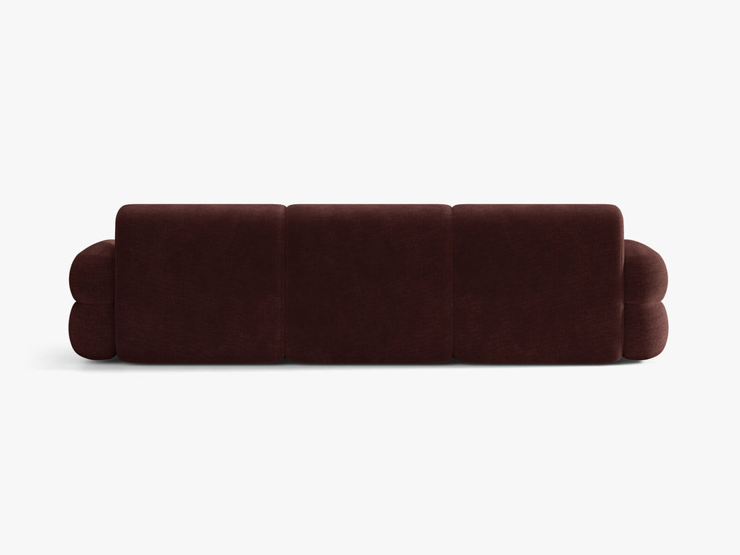 Micadoni Neo Modulares Sofa 4-Sitzer Chenille Golden Kirschbaum