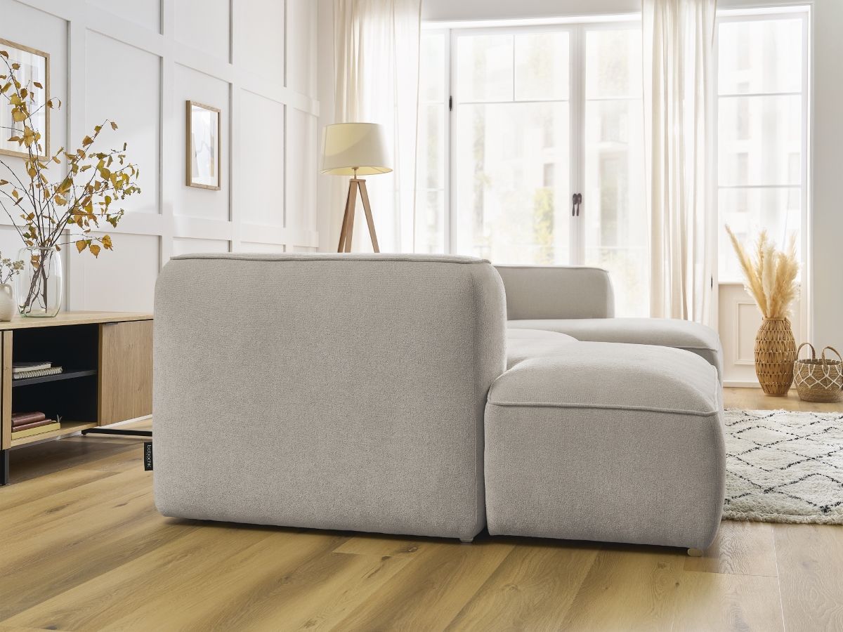 Bobochic Zephyr Wohnlandschaft Strukturstoff Beige