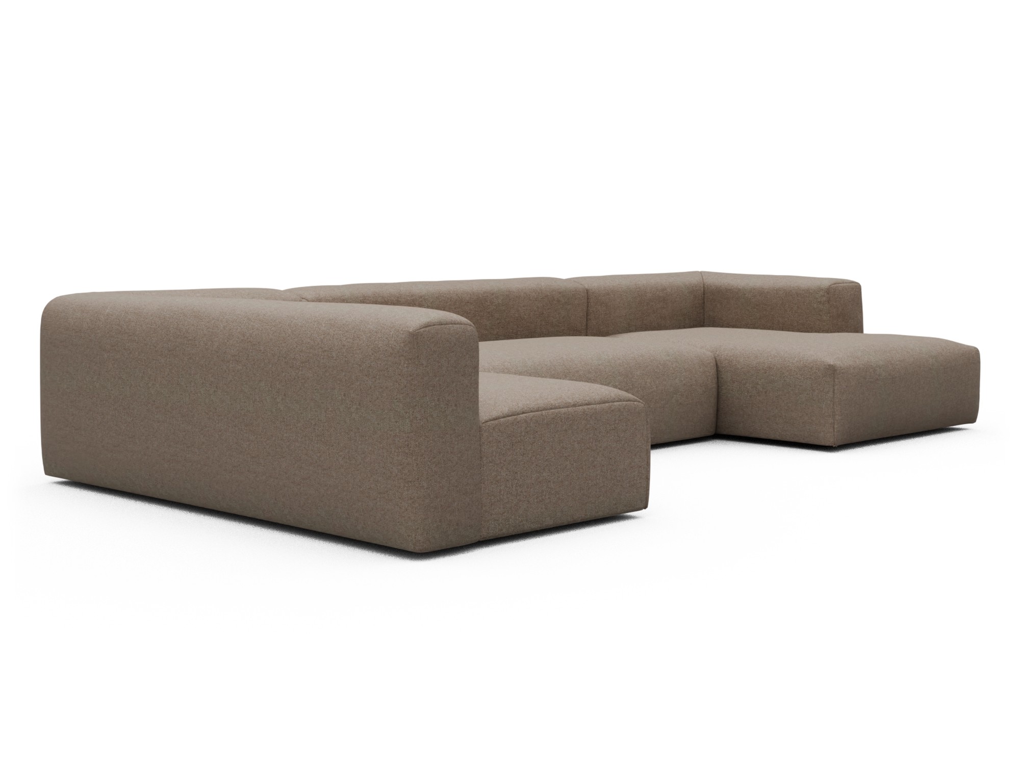 Skandi Home Wohnlandschaft Fred Chaiselongue rechts mit 2-Sitzer und lange Armlehne links Sama-Antelope moebelfaktor