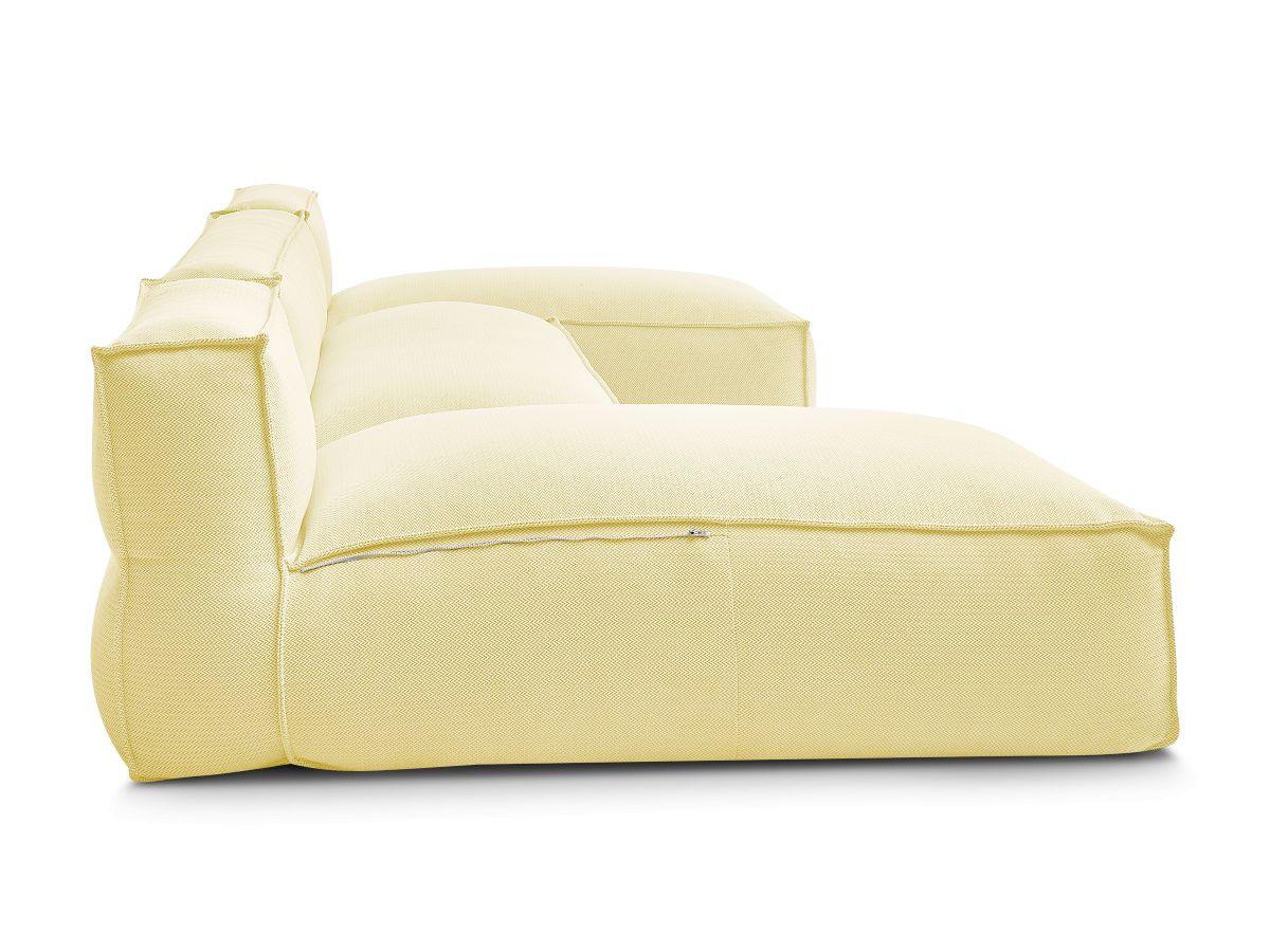 Bobochic Biarritz Gartensofa 4-Sitzer Melange-Stoff Gelb