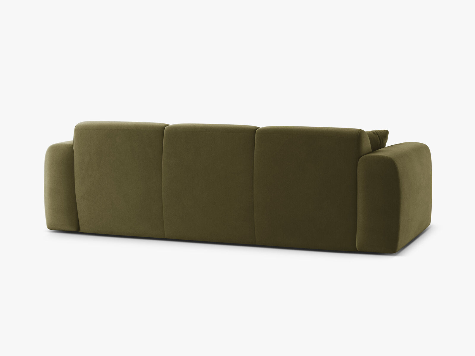 Micadoni Sofa Molino 3-Sitzer Samt Casino Hellgrün