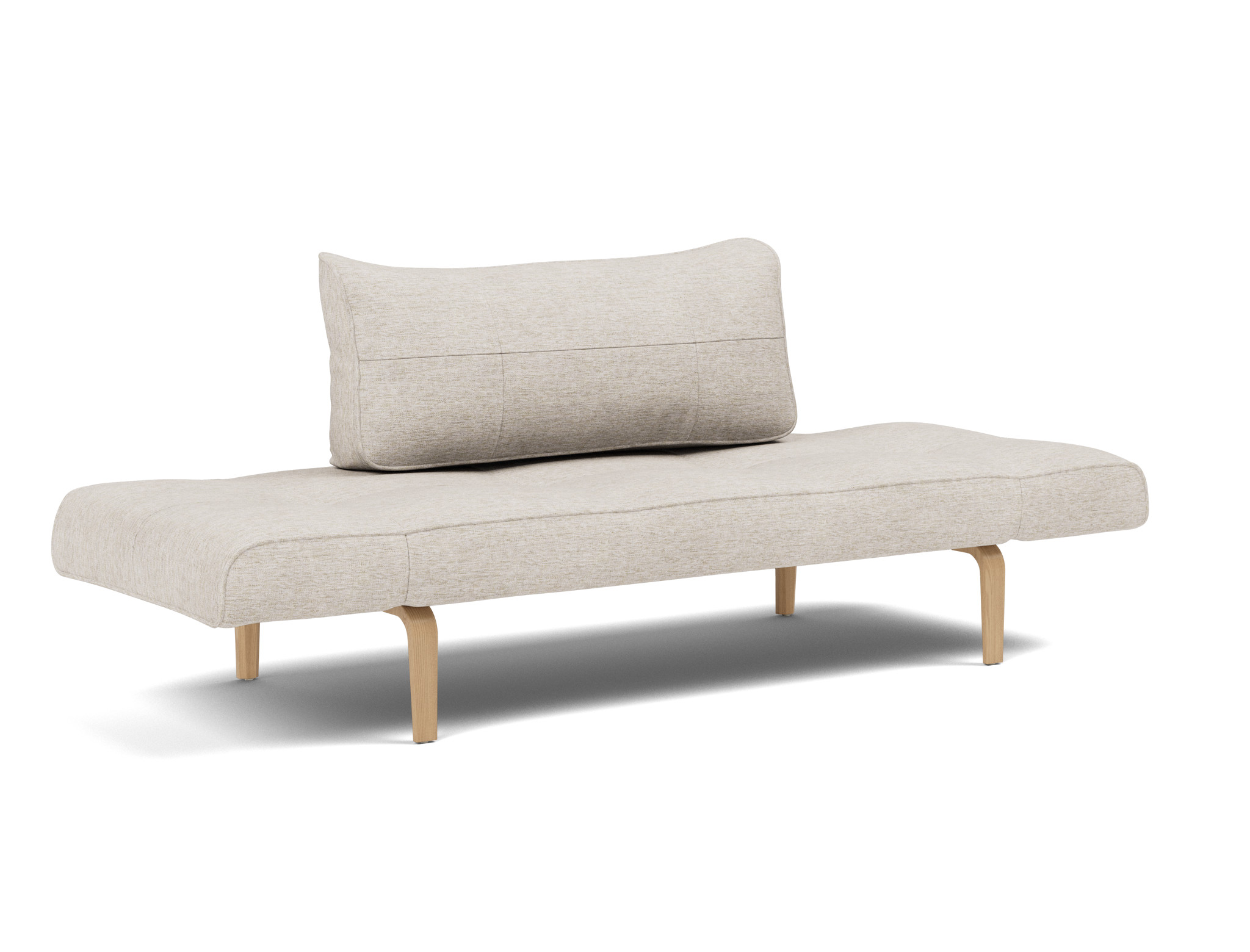Tagesbett Zeal Chenille Yuveno 470-Natural Beine Bow Eiche