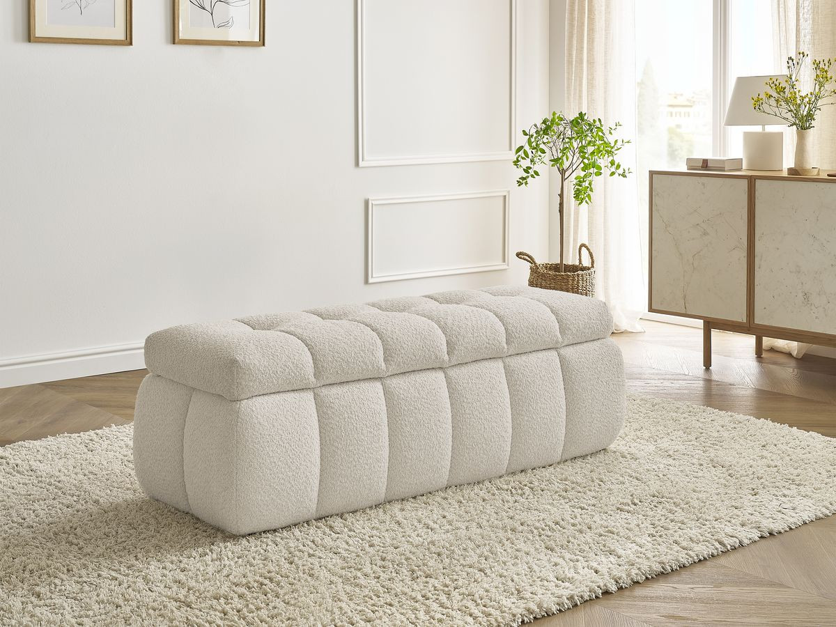 Bobochic Mont-blanc Bettbank Bouclé-Stoff Beige