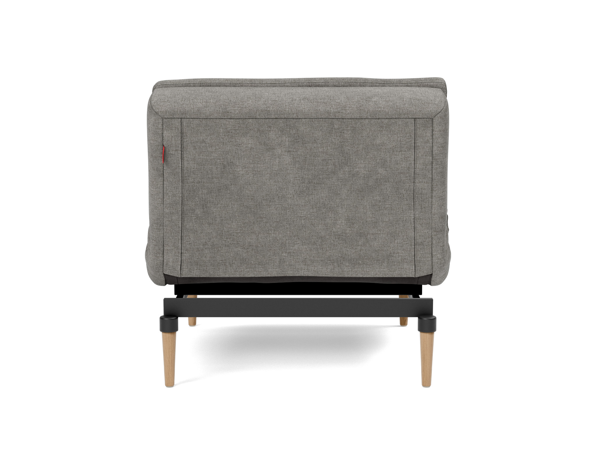 Sessel Dublexo Flachgewebe Avella 282-Warm-Grey Beine Styletto Eiche hell