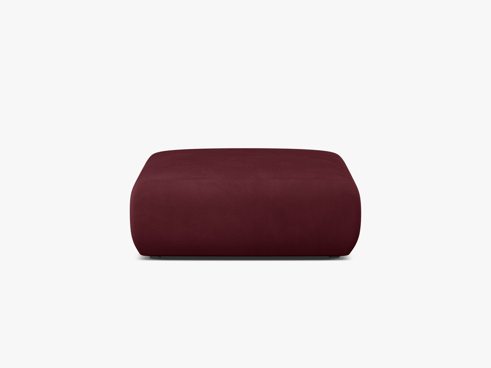 Micadoni Hocker Molino Large Strukturierter Stoff Rebel Bordeaux