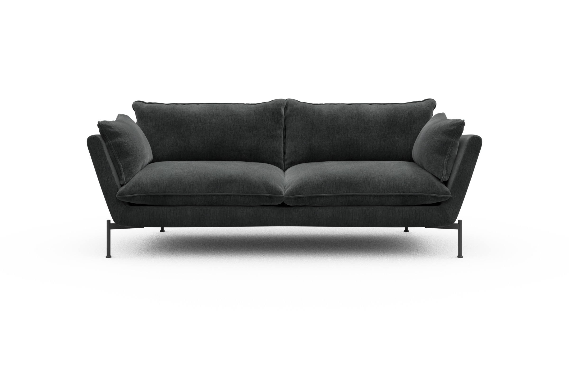 Skandi Home Sofa Anton PREMIUM 3-Sitzer Smooth-Deep-Warm-Grey moebelfaktor