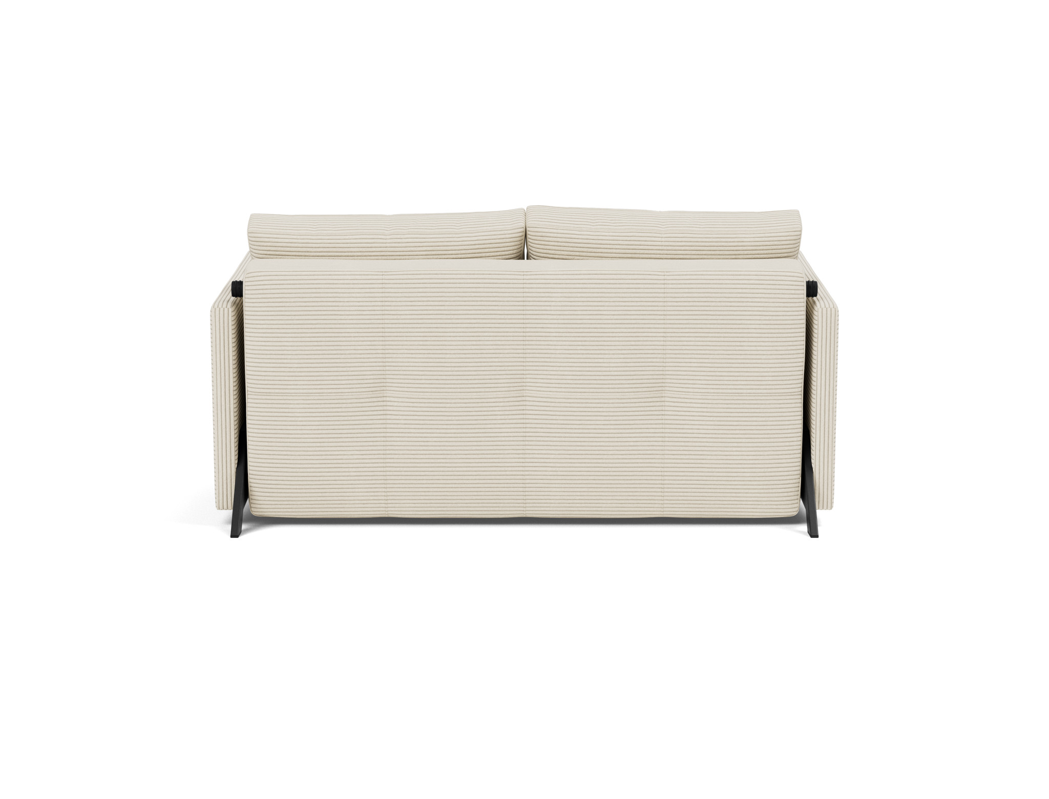 Schlafsofa Cubed mit Armlehnen 140 Kord Corduroy 594-Ivory