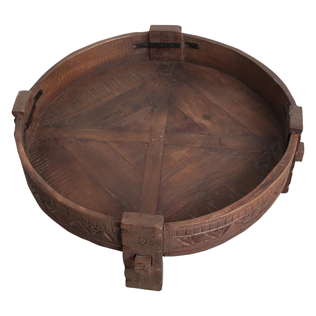 Raw Materials Chakki Beistelltisch braun 73x73x25cm