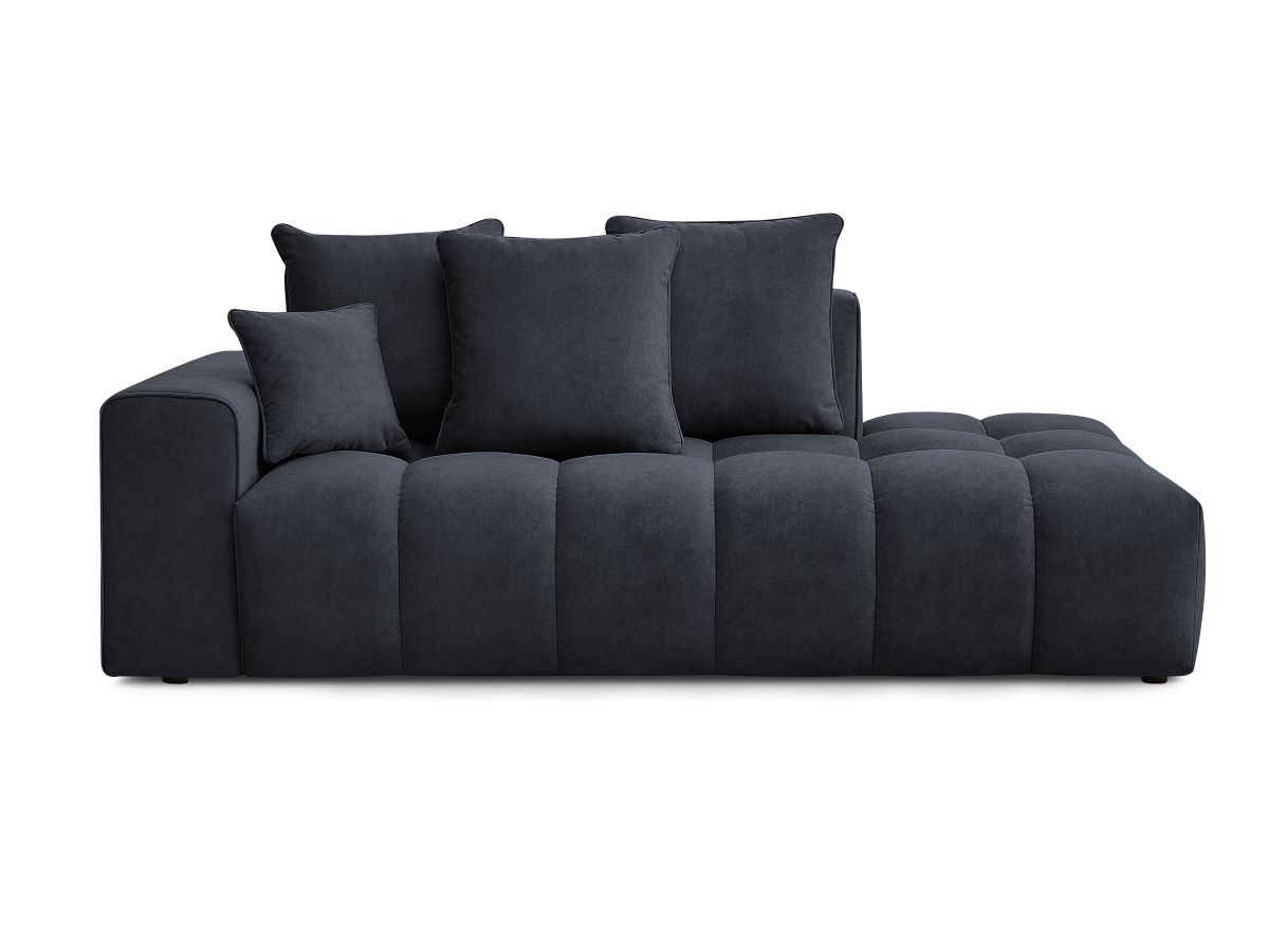 Bobochic Mont-blanc Sofa 4-Sitzer Samt Dunkelblau Armlehne links