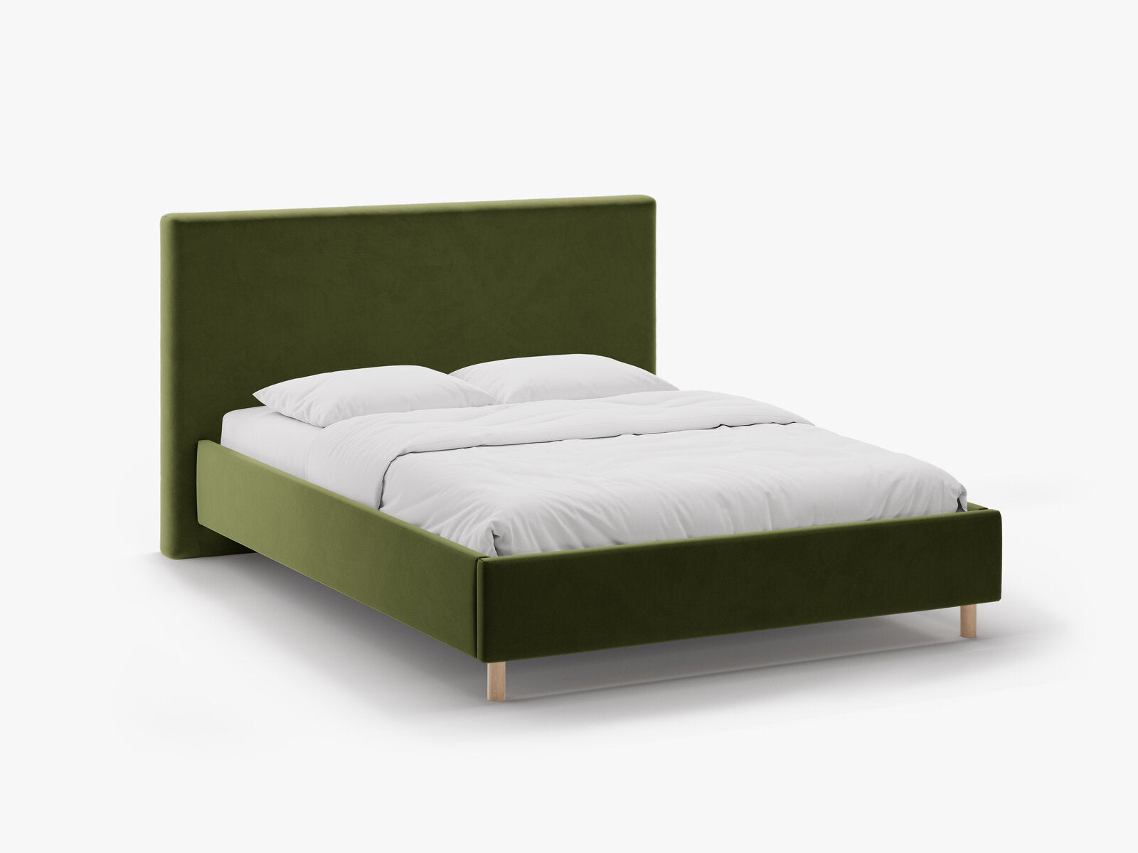Micadoni Stauraumbett mit Kopfteil Eloise Samt Magic Velvet Armeegrün 160x200