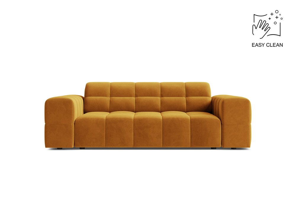 Cosmopolitan Design Sofa Chicago 2-Sitzer Samt Venus Gelb
