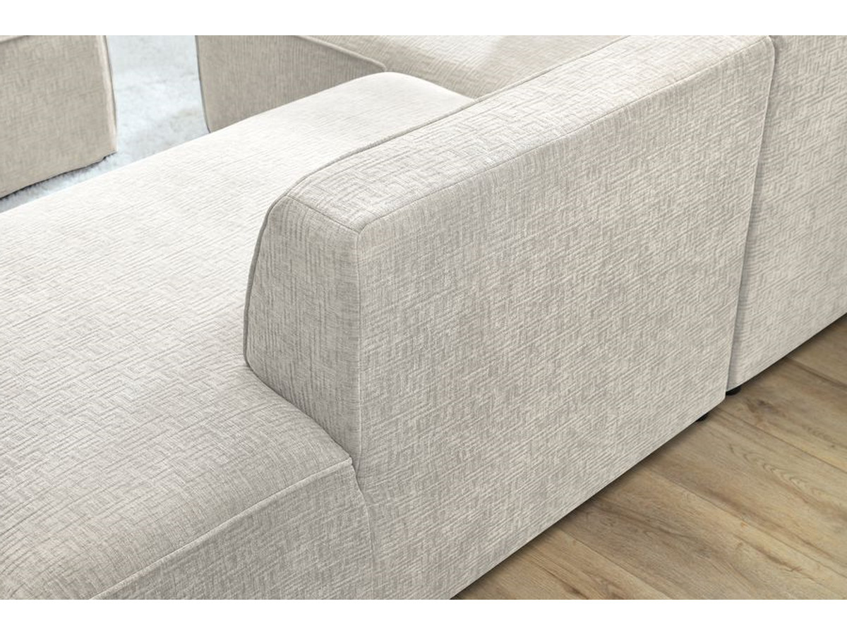Bobochic Megeve Ecksofa Strukturstoff Beige Ecke links