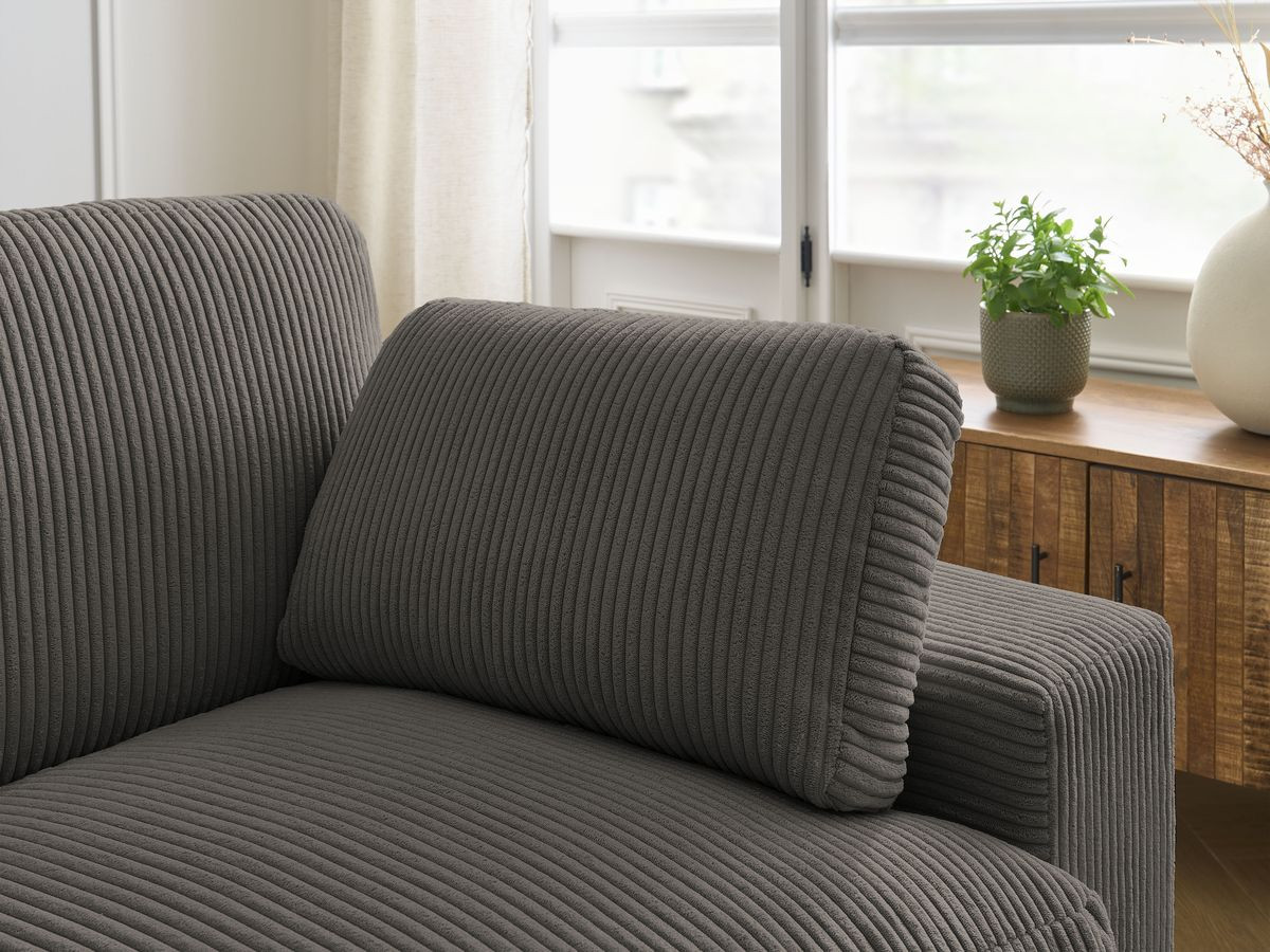 Bobochic Belair Sofa 4-Sitzer Cordsamt Taupe