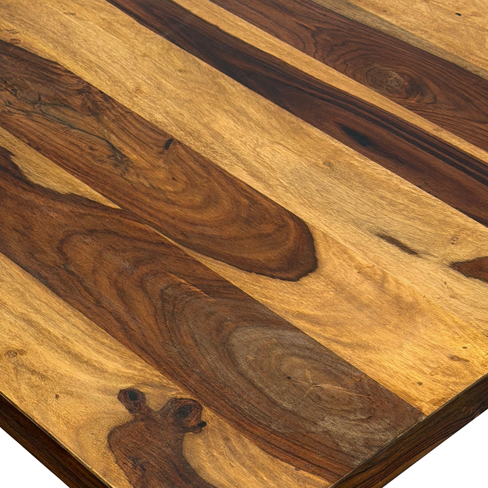 Esstisch Ronglan Sheesham Massivholz Braun 80 × 80 × 75 cm