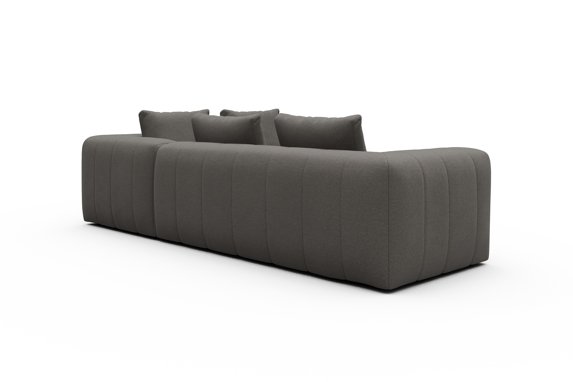 Ecksofa Hugo 2x 2,5-Sitzer Armlehne links Satya-Taupe