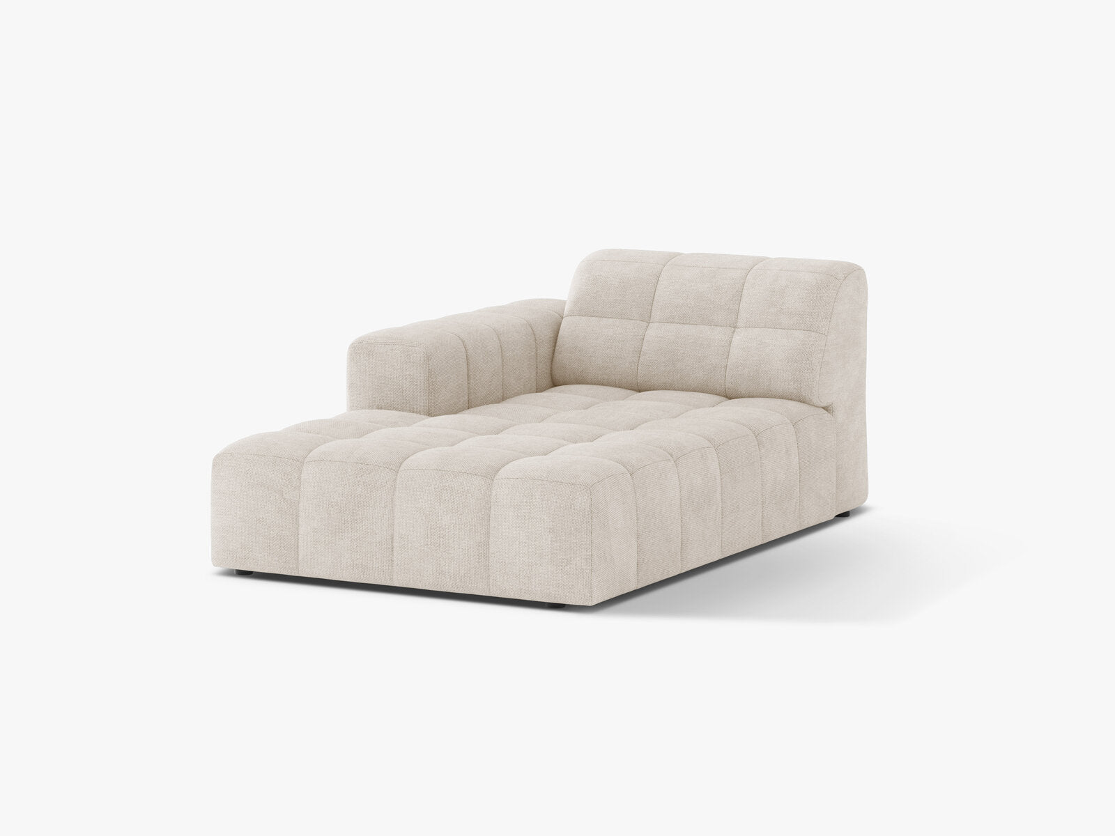 Micadoni Jennifer Chaiselongue Links Chenille Eden Helles Beige