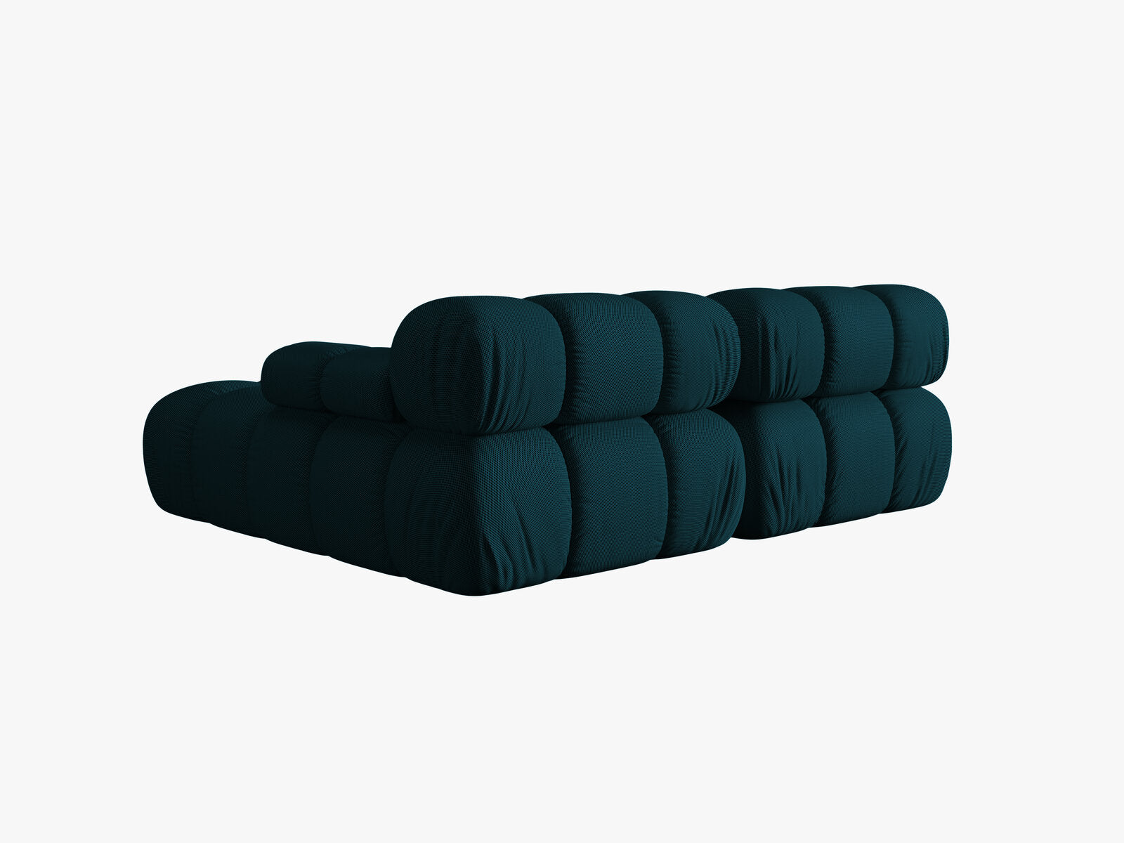 Micadoni Modulares Ecksofa Bellis 3-Sitzer Rechts 3D-Stoff Sonic Marineblau
