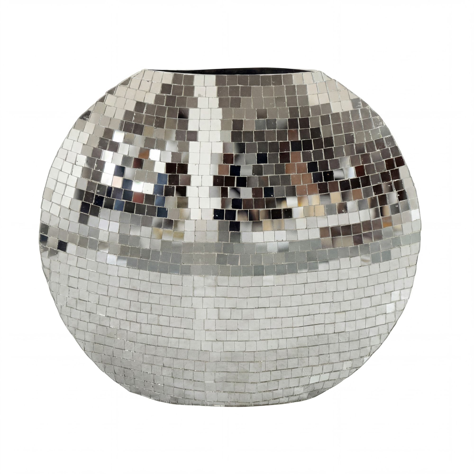 Tischvase Moskenes Metall Silber Ø 40 cm
