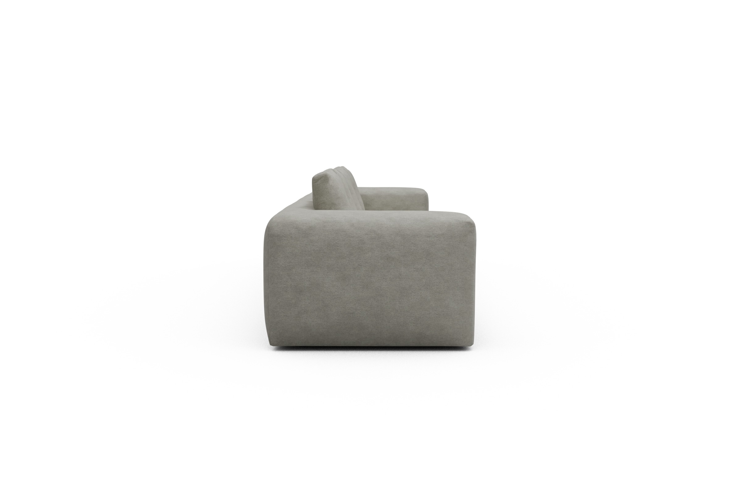 Sofa Modulares XXL Sofa Fred 5-Sitzer Carreno-Moon-Stone-White