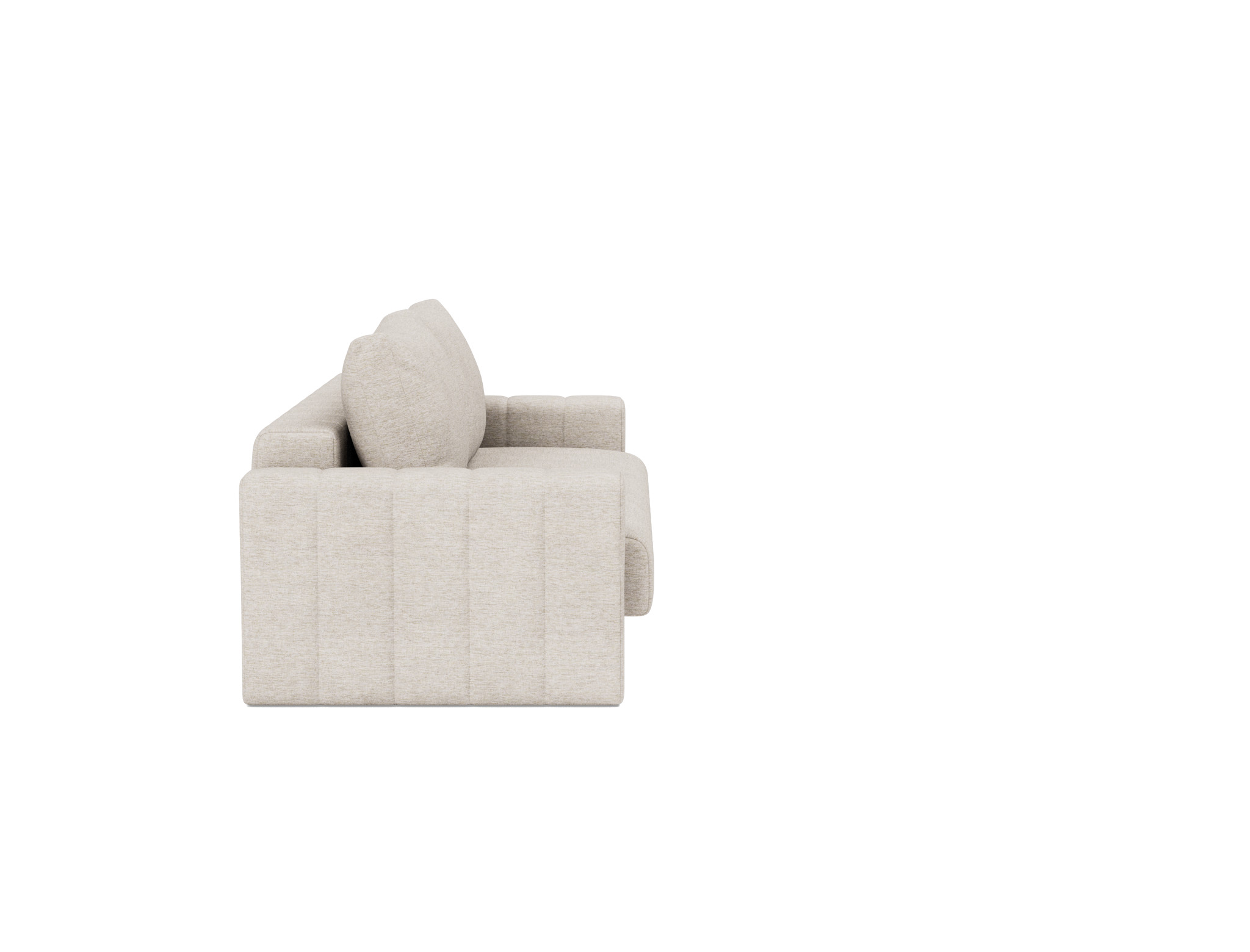 Schlafsofa Akello mit Armlehnen Chenille Yuveno 470-Natural