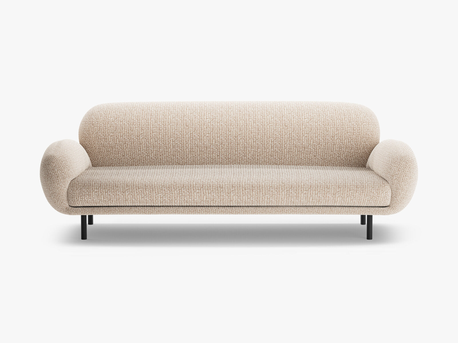 Micadoni Sofa Poppy 3-Sitzer Chenille Silencio Sand