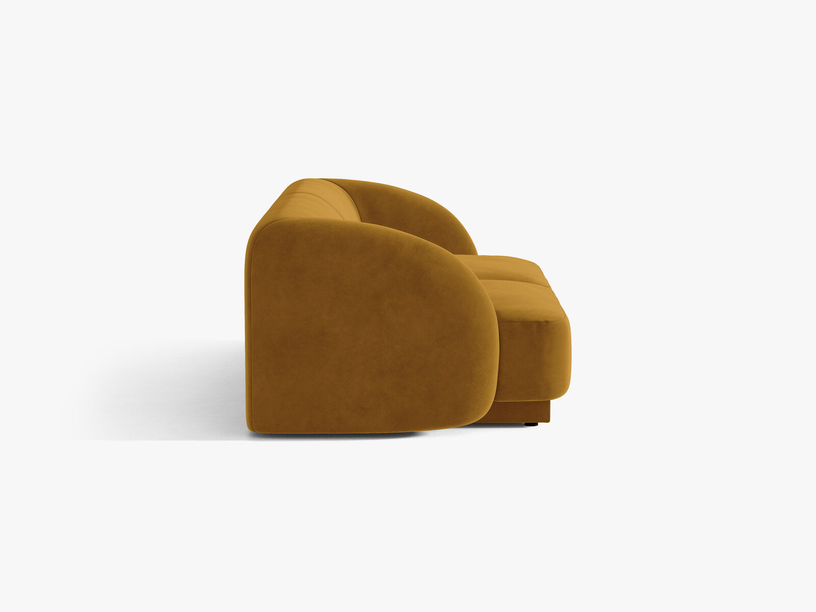 Micadoni Sofa Miley 2-Sitzer Samt Bluvel Gelb