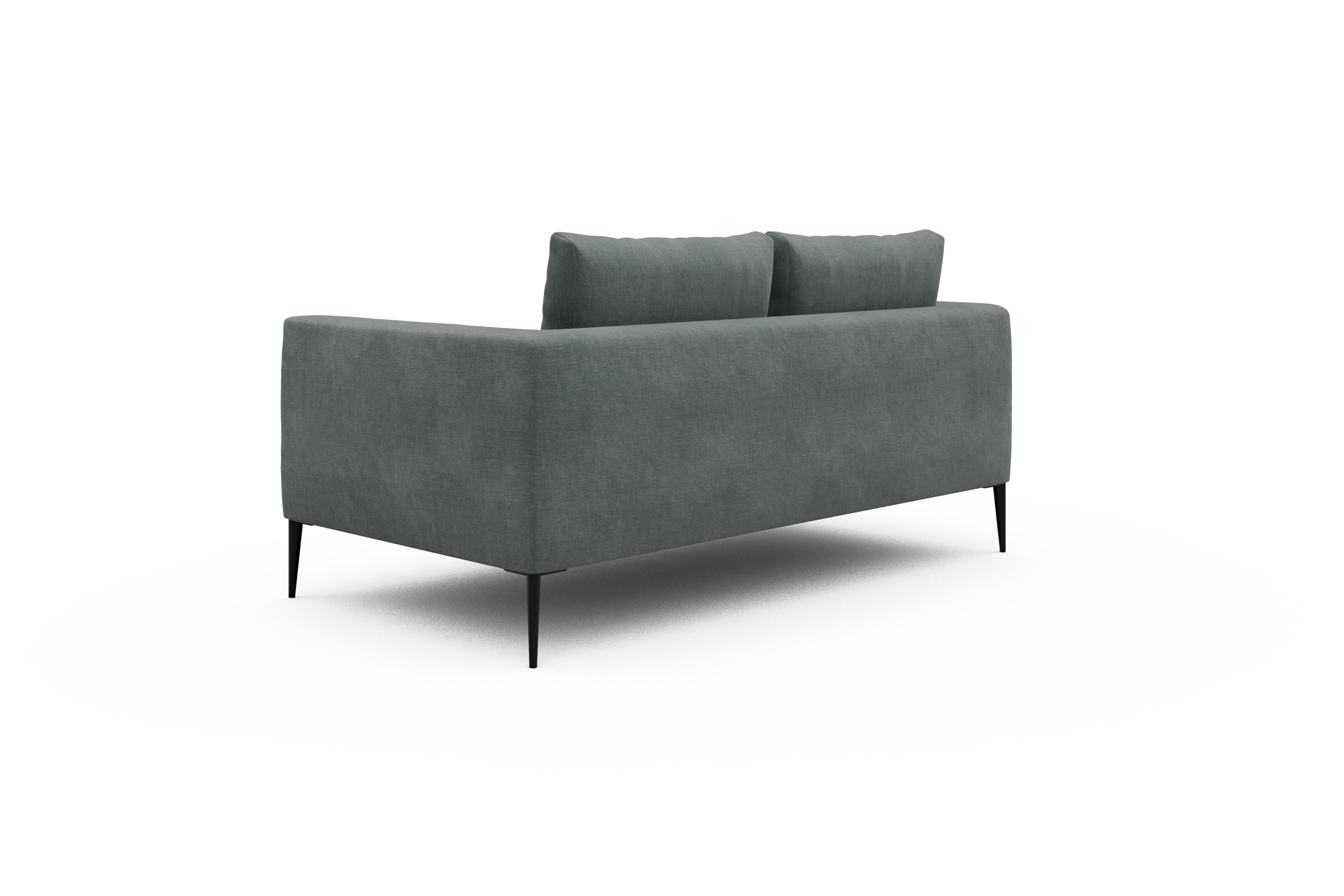 Sofa Paul 2-Sitzer Smooth-Silver-Grey