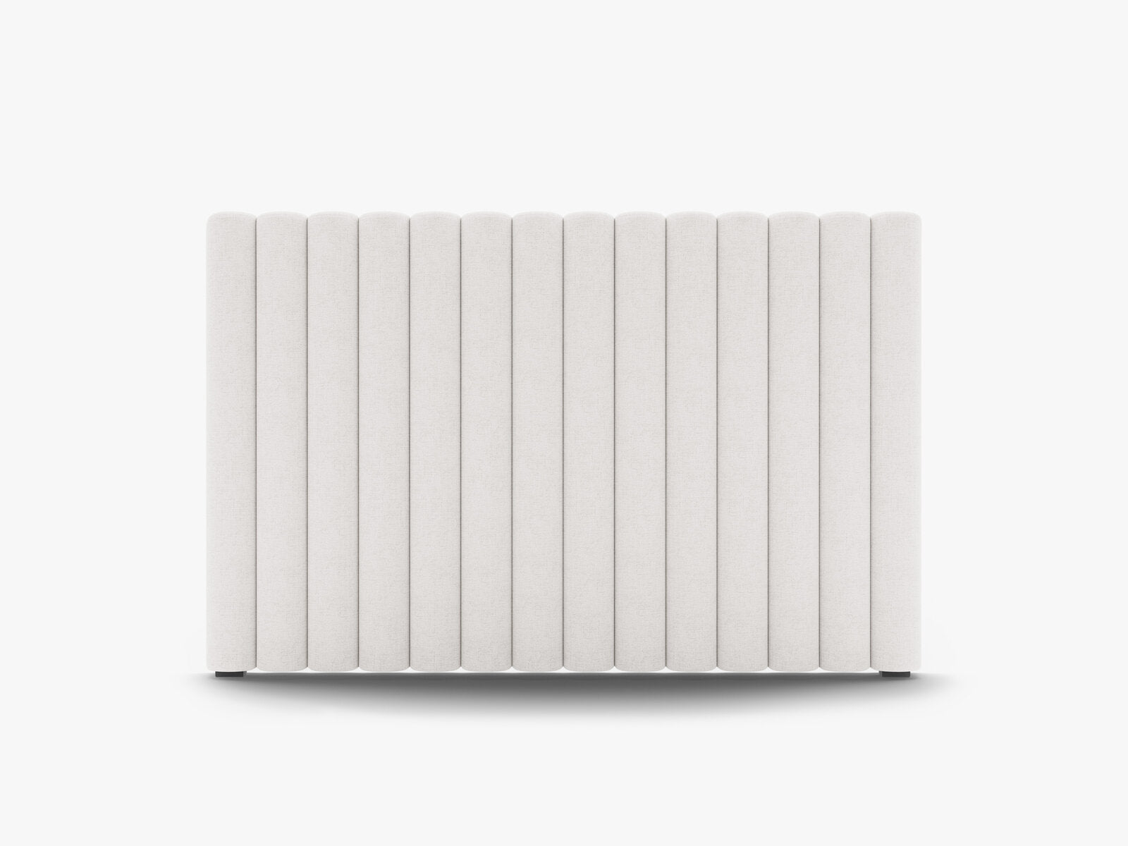 Micadoni Mistero Samtiger Kopfteil 80 cm Strukturierter Stoff Moly Helles Beige 140x95