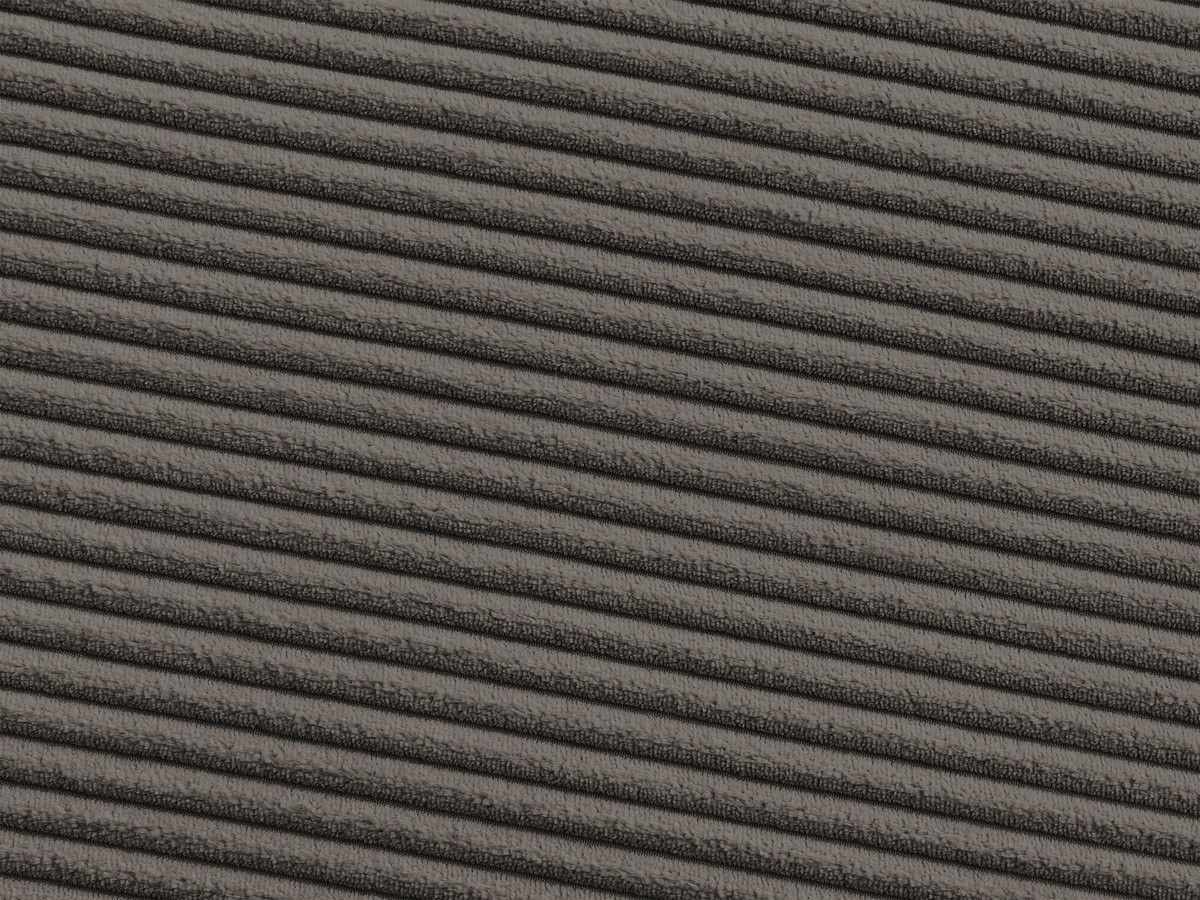 Bobochic Enore Ecksofa mit Pouf Cordsamt Taupe Ecke rechts