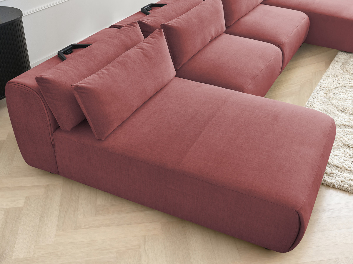 Bobochic Jana Wohnlandschaft Samt Orange