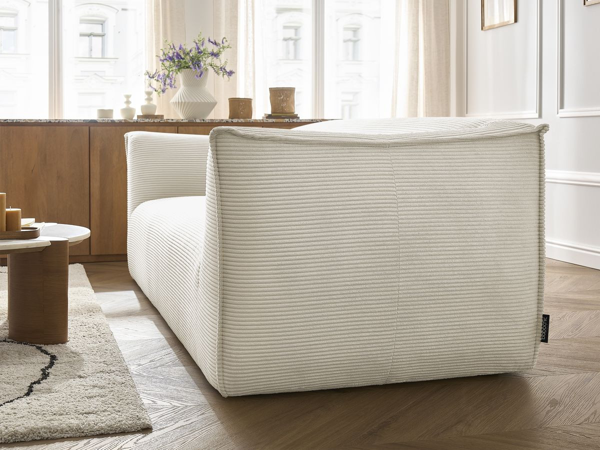 Bobochic Giorgia Sofa 5-Sitzer 534 × 100 cm Cordsamt Beige