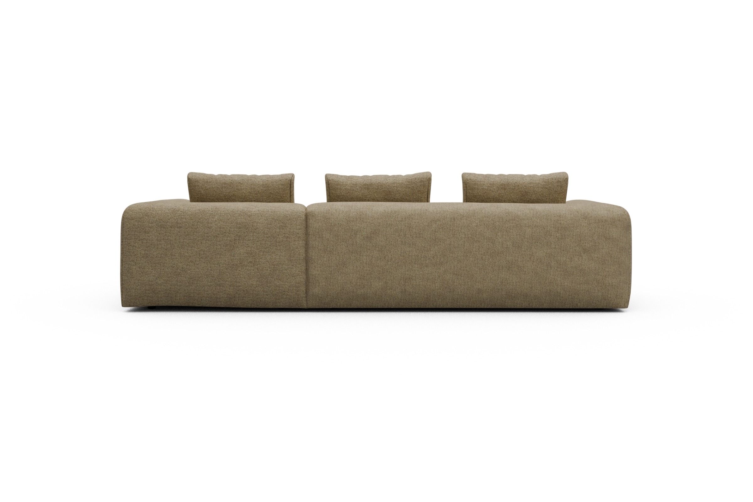 Ecksofa Fred Chaiselongue rechts mit 2,5-Sitzer Carreno-Silician-Yellow