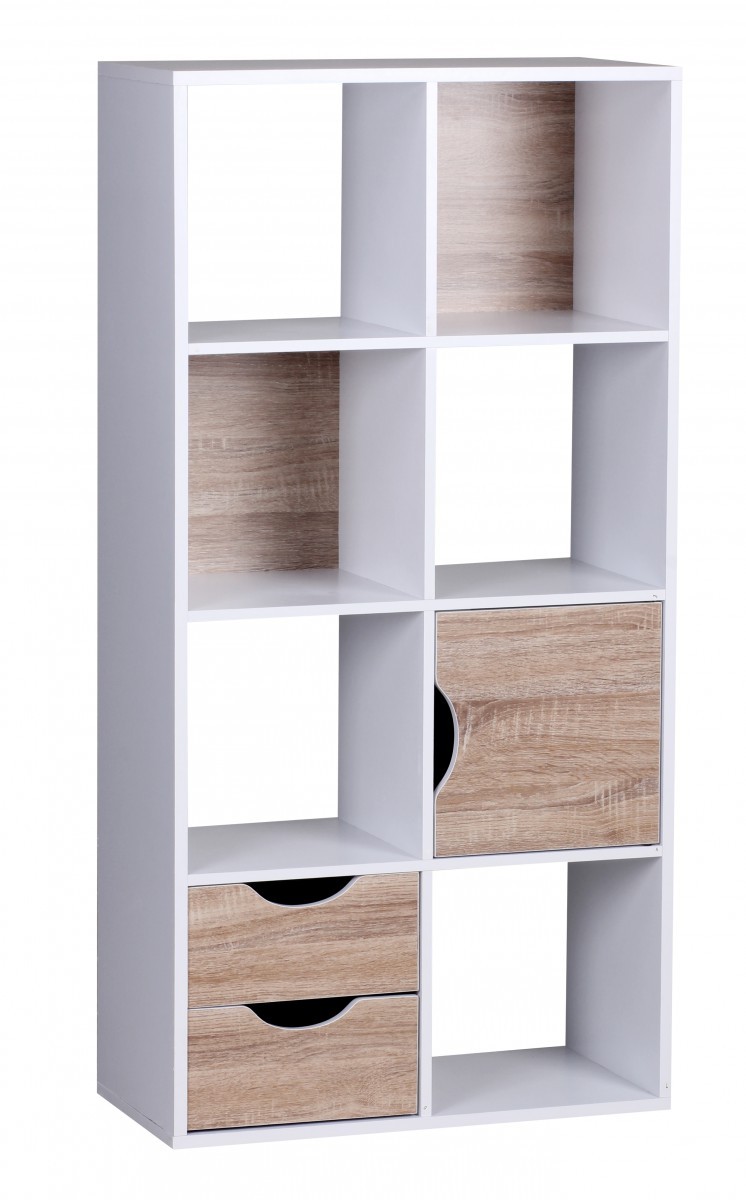 Bücherregal Averoy Weiß 60 × 29 × 120 cm