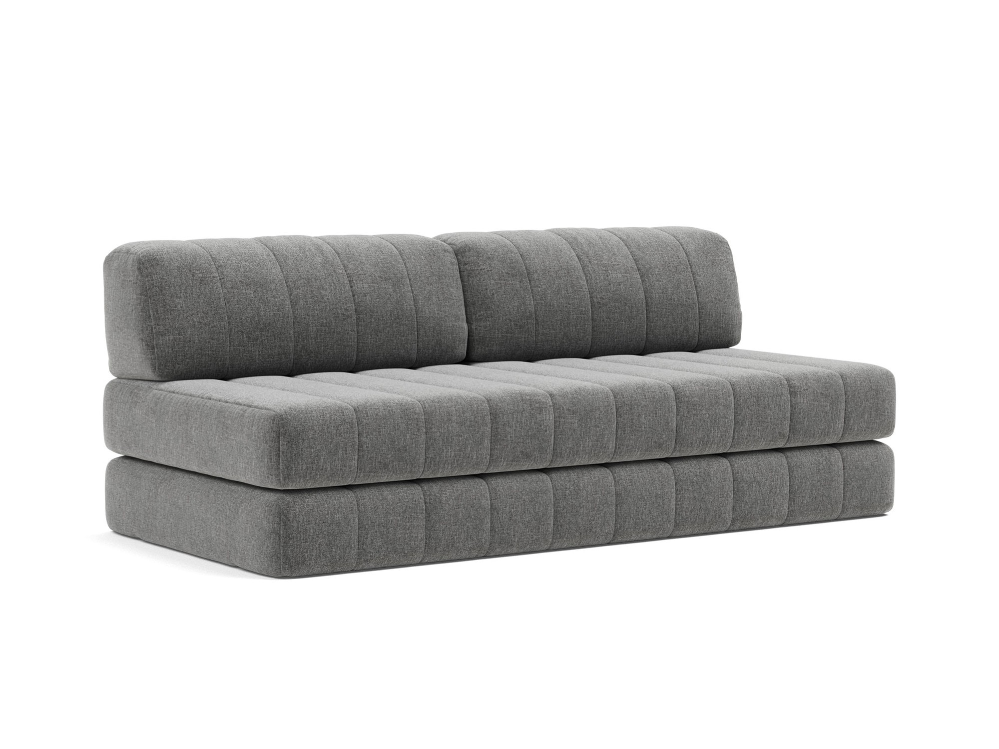 Schlafsofa CozyPad Strukturierter Stoff Twist 563-Charcoal