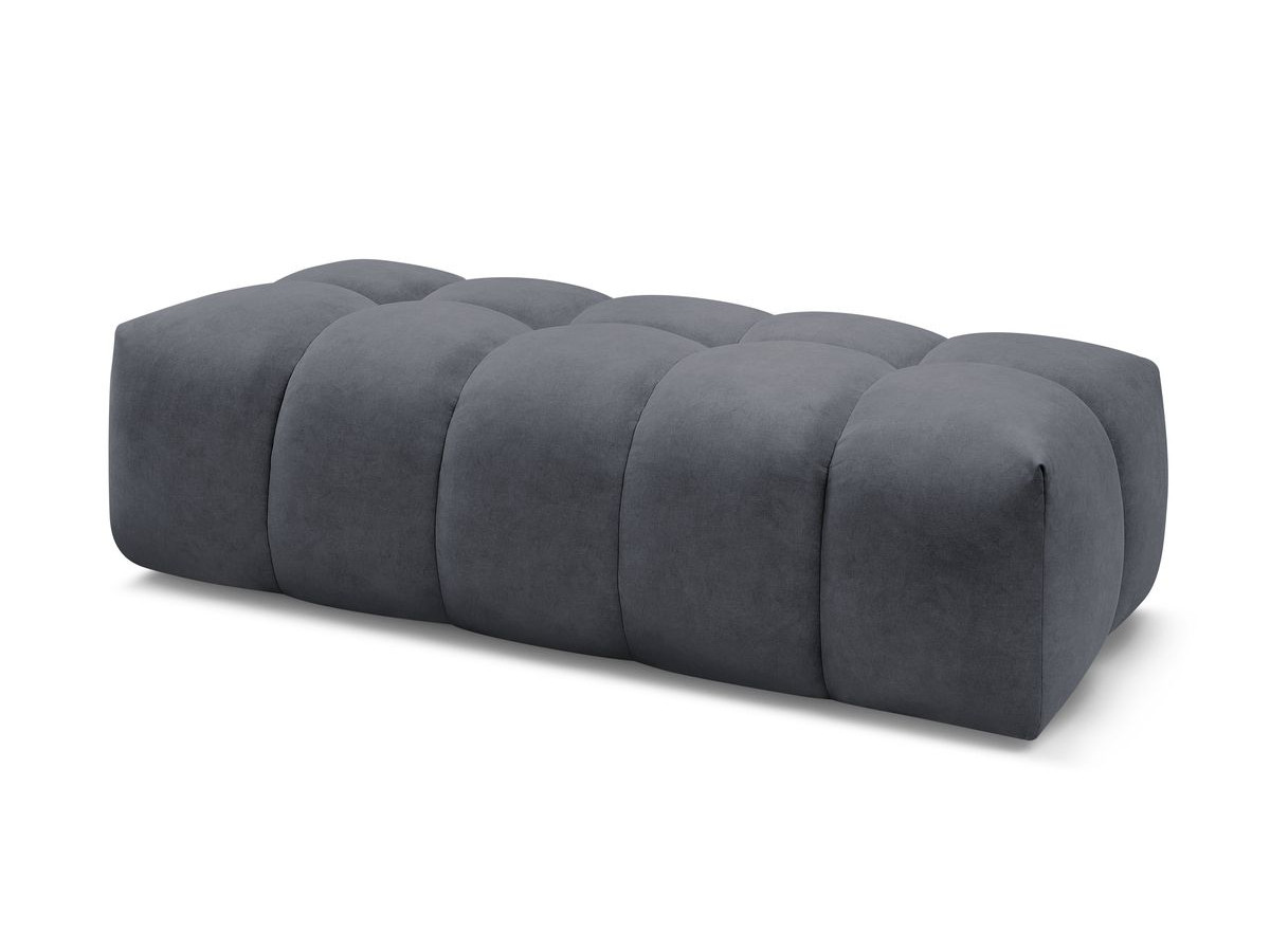 Bobochic Mont-blanc Pouf Samt Dunkelgrau