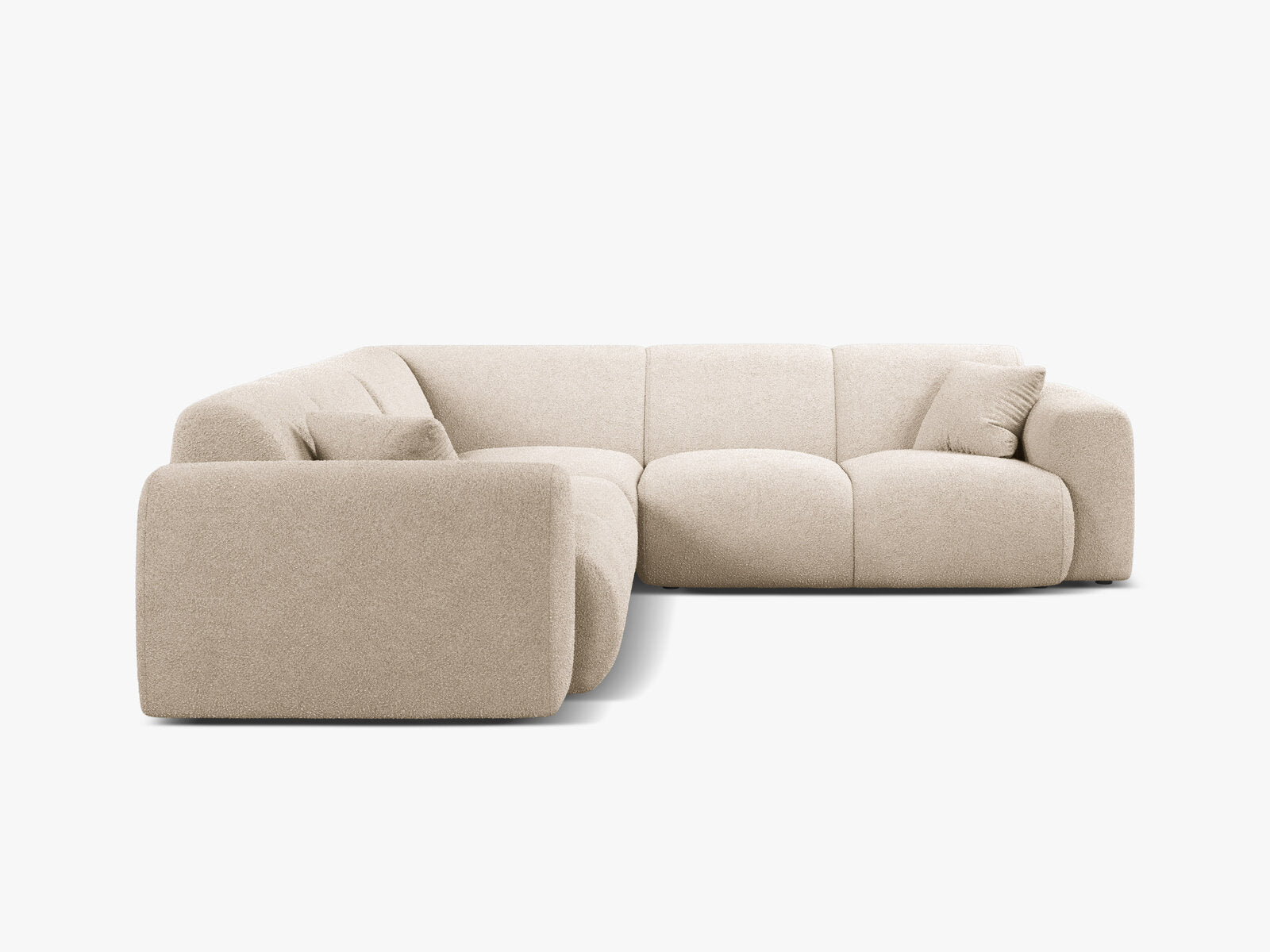 Micadoni Ecksofa Molino 5-Sitzer Boucle Baloo Beige